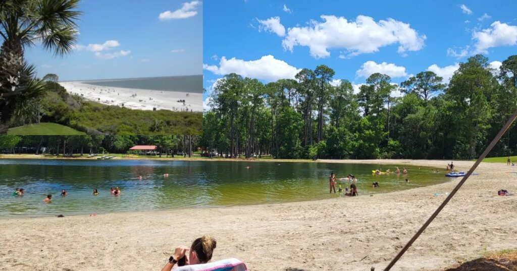 Relax and Swim at the Sandy Beach