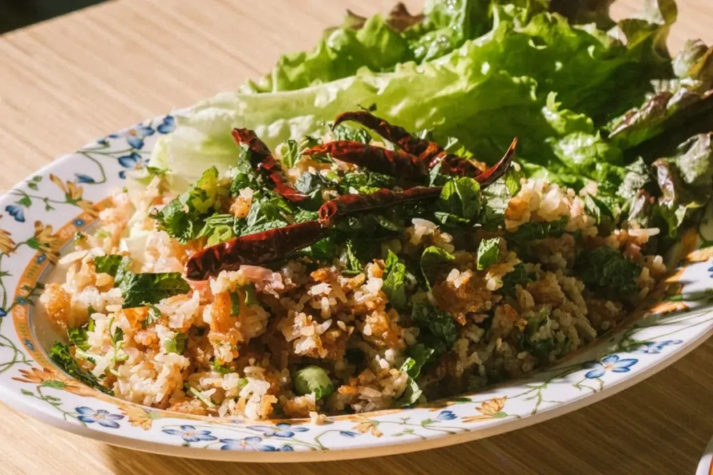 Naem-Khao-(Crispy Rice Salad)
