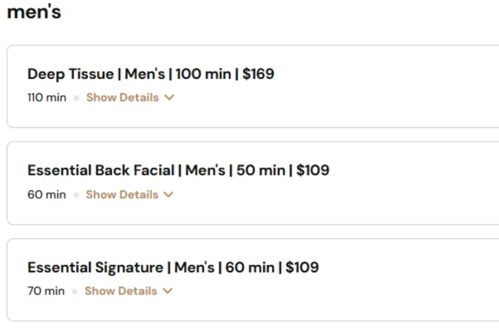 Men's Prices
