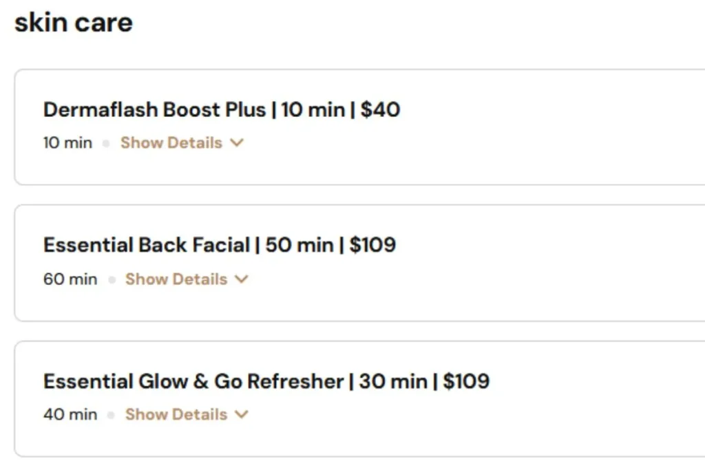 Skin Care Prices