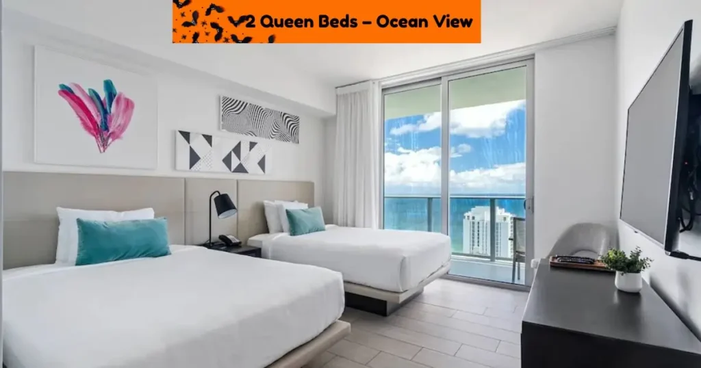 2 Queen Beds – Ocean View