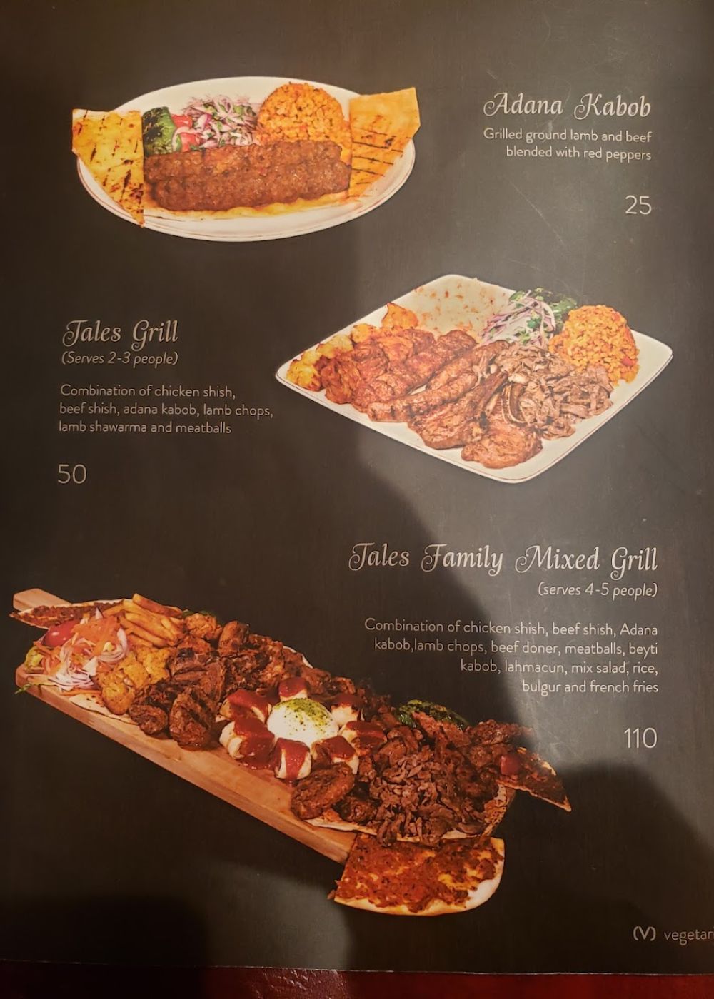 A Thousand Tales Restaurant Bakery Cafe Menu