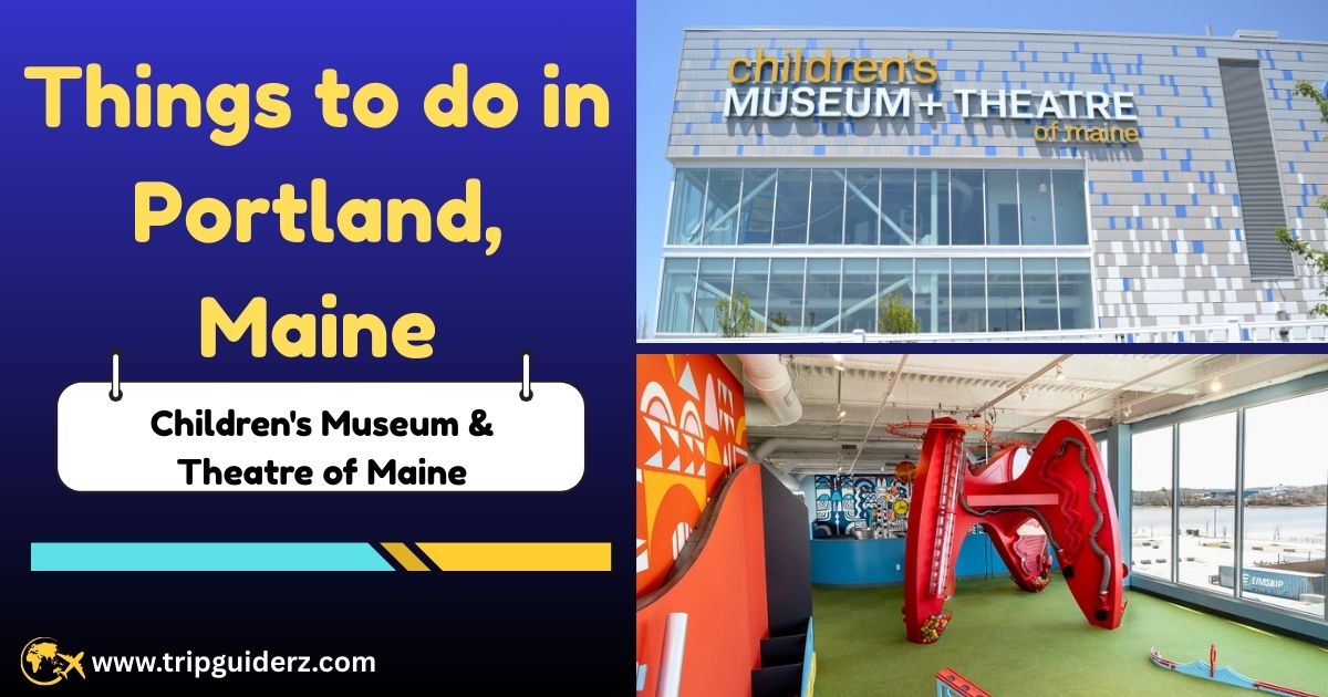 The modern exterior of the Children's Museum & Theatre of Maine, a premier family attraction in downtown Portland.