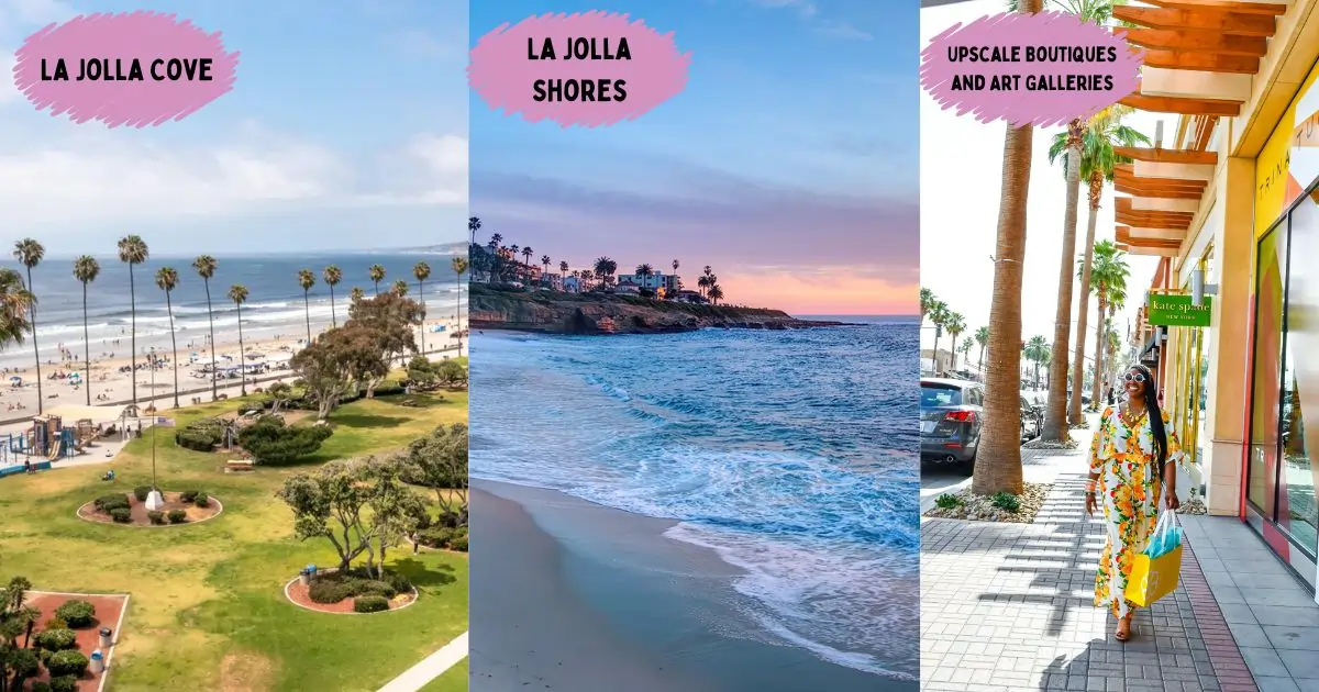A beautiful coastal view of La Jolla, San Diego, highlighting its stunning ocean cliffs and pristine beaches.