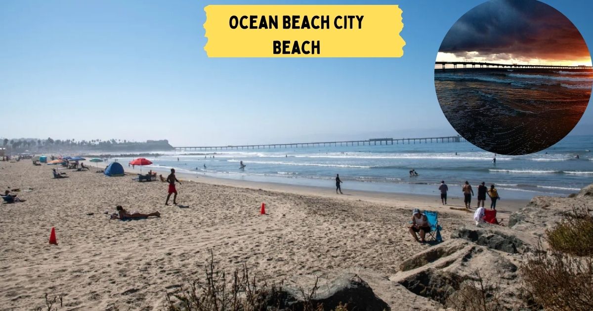 The iconic Ocean Beach Pier stretching into the Pacific Ocean at Ocean Beach, a well-known surfing and dog-friendly spot in San Diego.