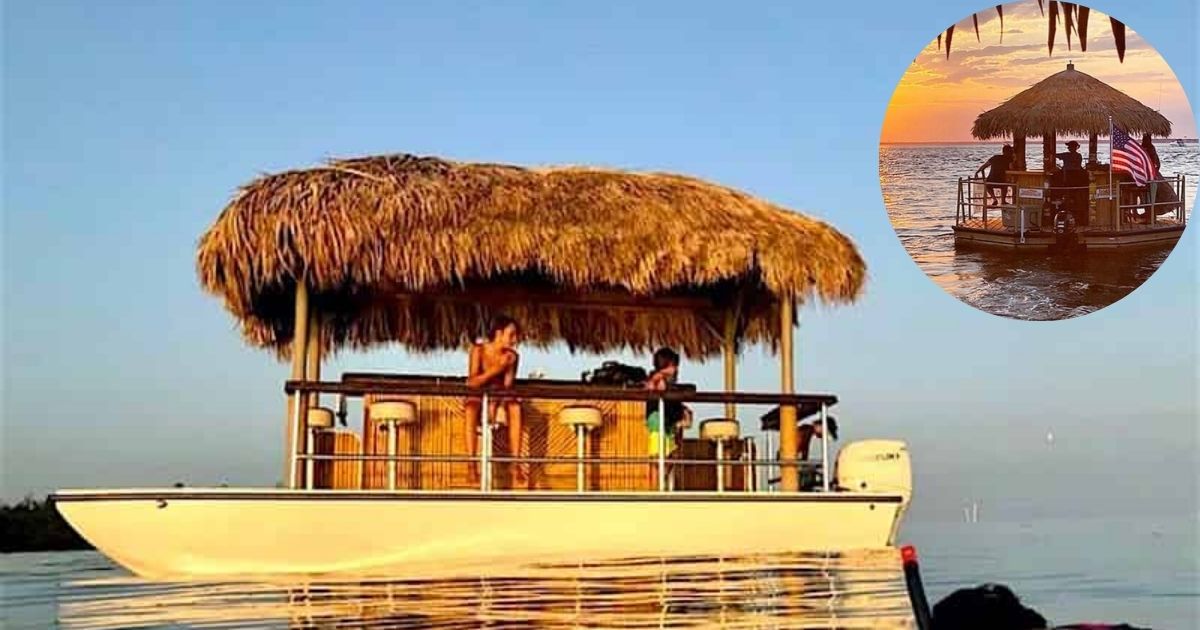 Private Sunset Cruise on a Floating Tiki Bar