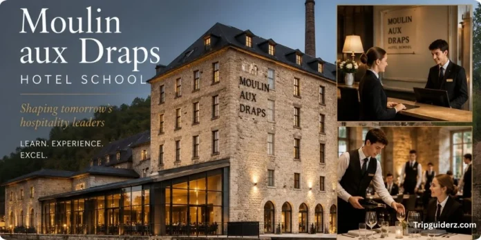 moulin-aux-draps-hotel-students Students engaged in hands-on learning at moulin aux draps hotel students, showcasing hospitality training activities.