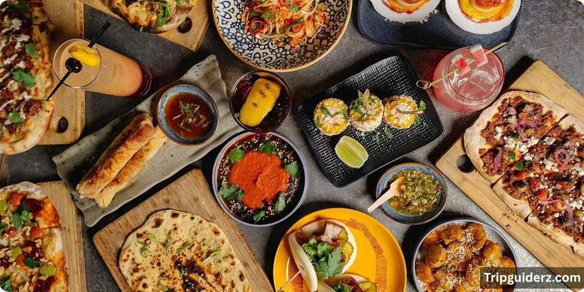 For groups, the appetizer section doubles as a mini feast.