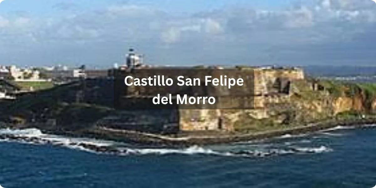 Castillo San Felipe del Morro, a historic fortress overlooking the sea, showcasing its stone walls and scenic coastal views.