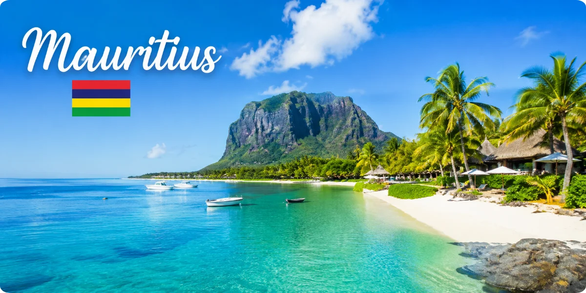 A scenic view of Mauritius showcasing its beaches, lush greenery, and vibrant culture, ideal for a travel guide.