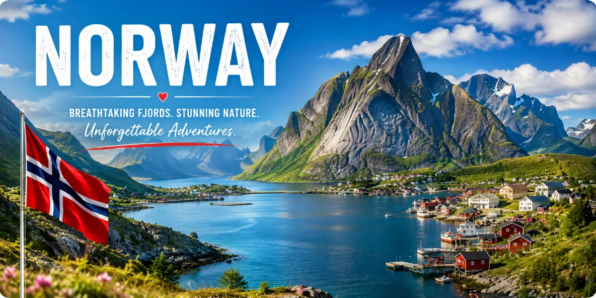 Scenic view of Norway, highlighted as the top travel destination for 2019, showcasing its stunning landscapes and natural beauty.