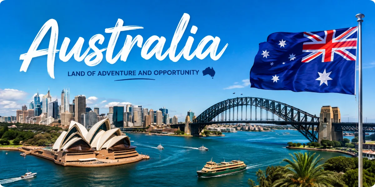 A scenic view of Australia's diverse landscapes, showcasing its natural beauty and adventurous spirit.
