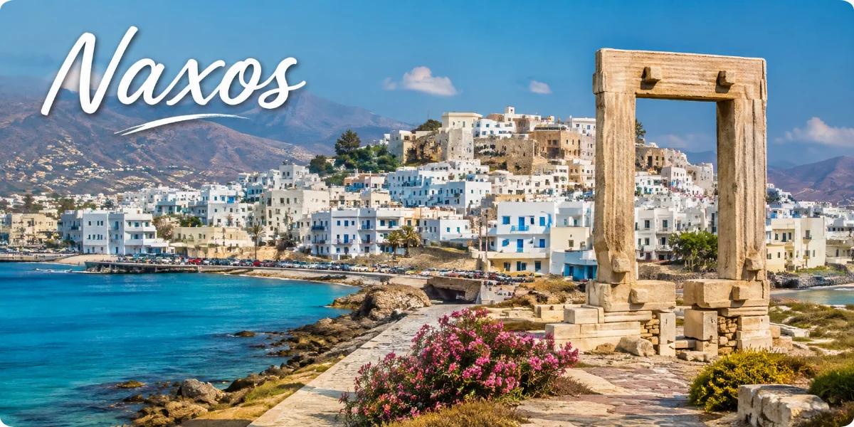 Naxos, Greece, featuring vibrant beaches and historic sites, ideal for a travel guide to the island's attractions.