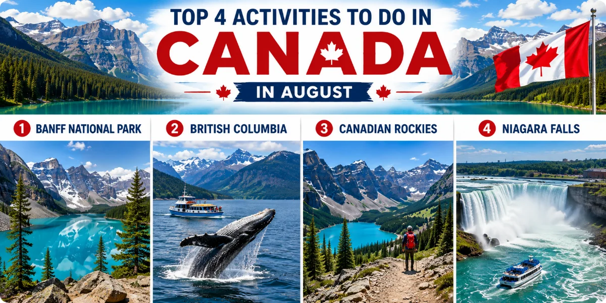 A scenic view of a Canadian national park showcasing hiking trails and lush greenery during August.A scenic view of a Canadian national park showcasing hiking trails and lush greenery during August.