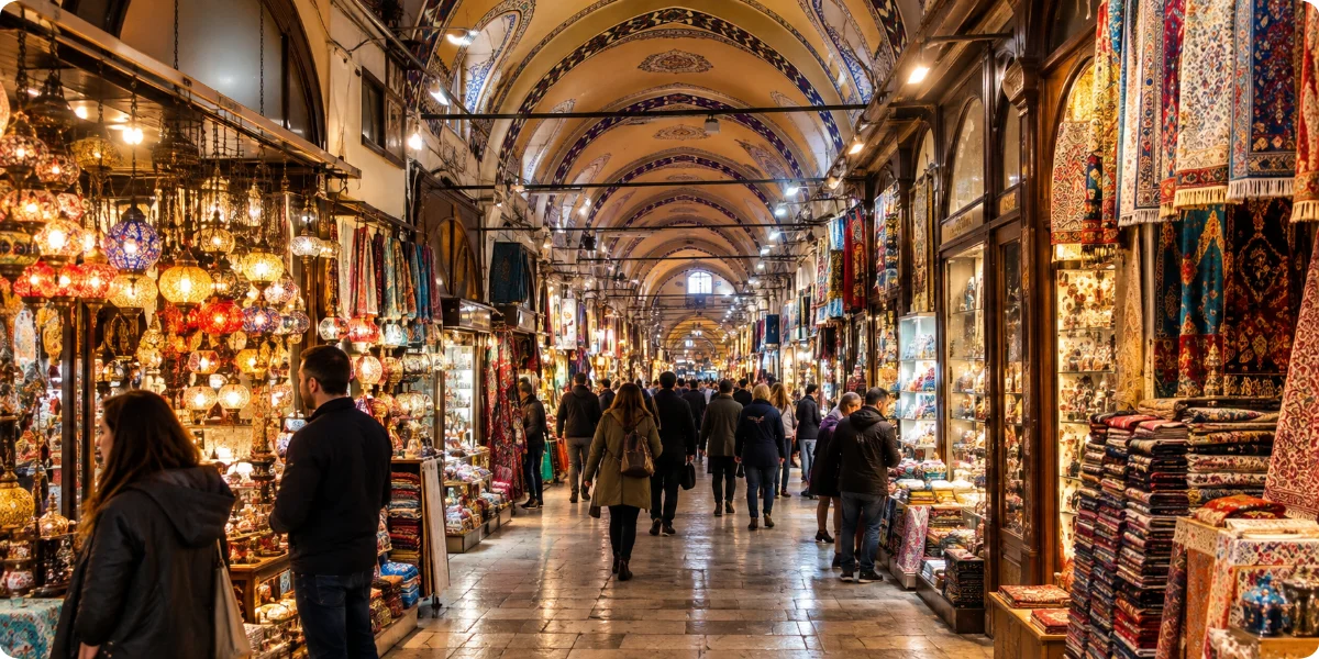The Grand Bazaar is useful in almost any season because much of the experience takes place indoors.