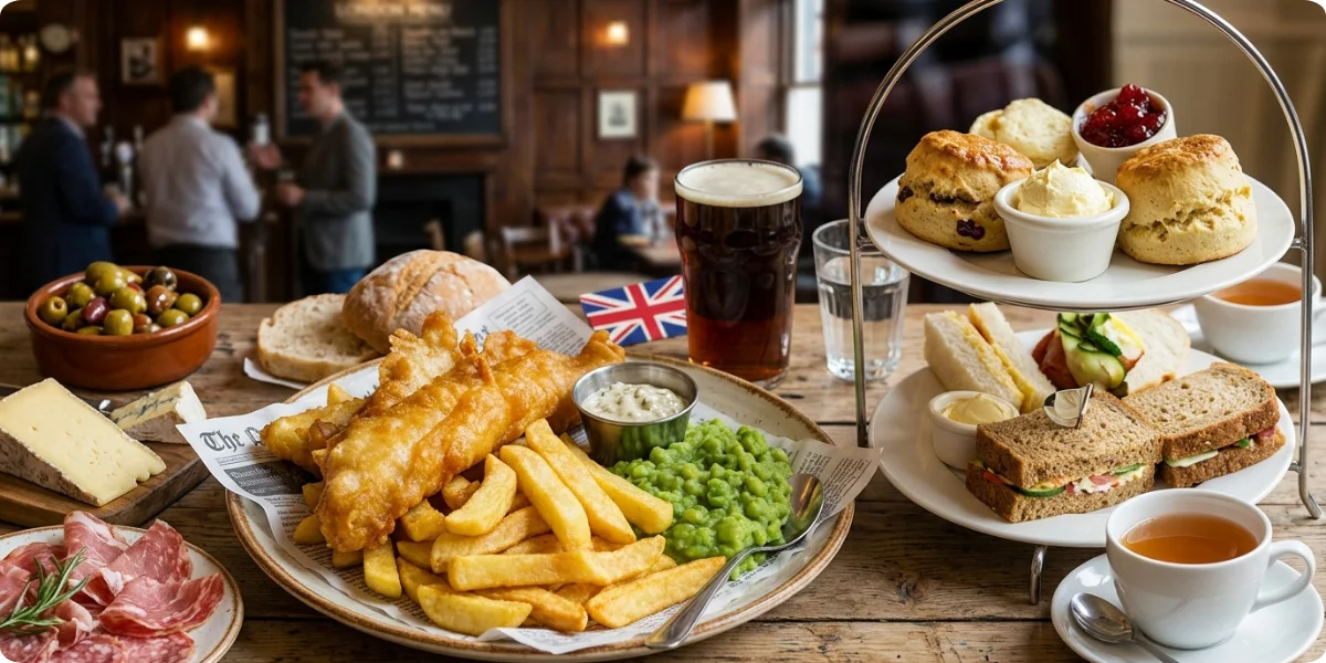 London's food scene is much broader than traditional British cuisine.