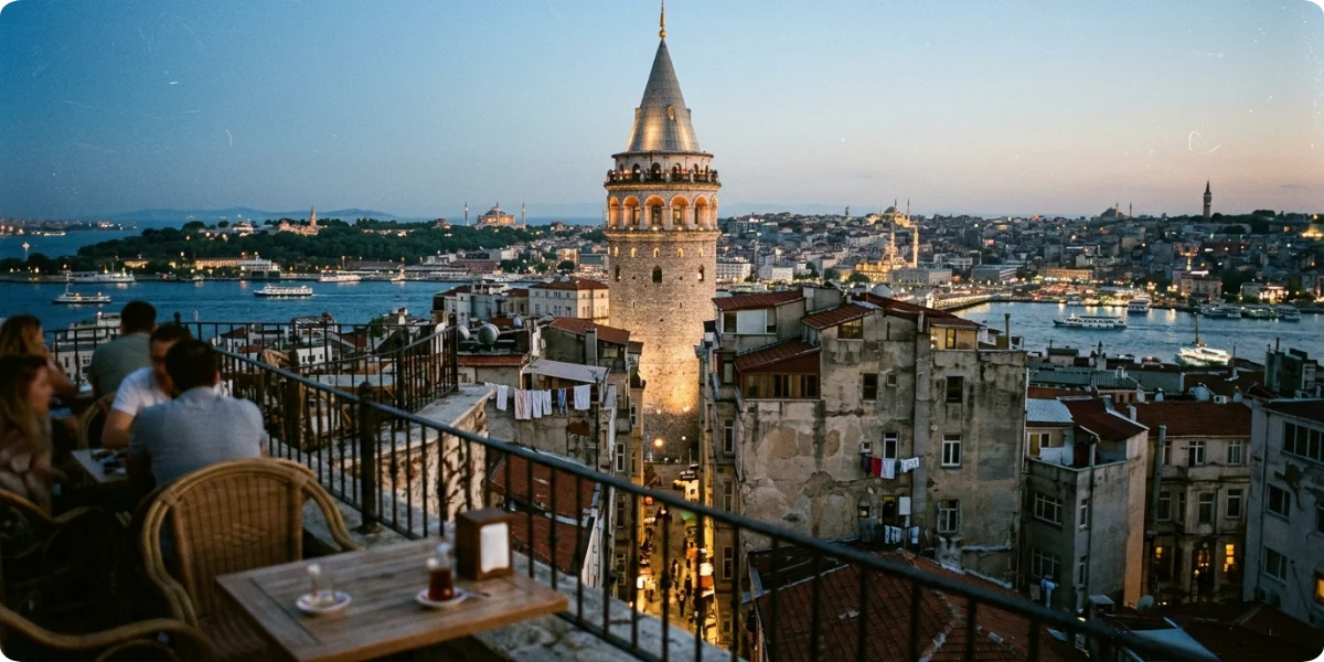 Galata Tower overlooking Istanbul
