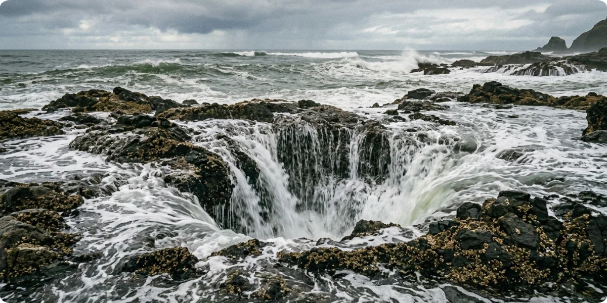 Thor's Well at Cape Perpetua near Yachats