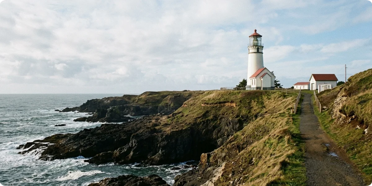 Cape Blanco Lighthouse near Port Orford