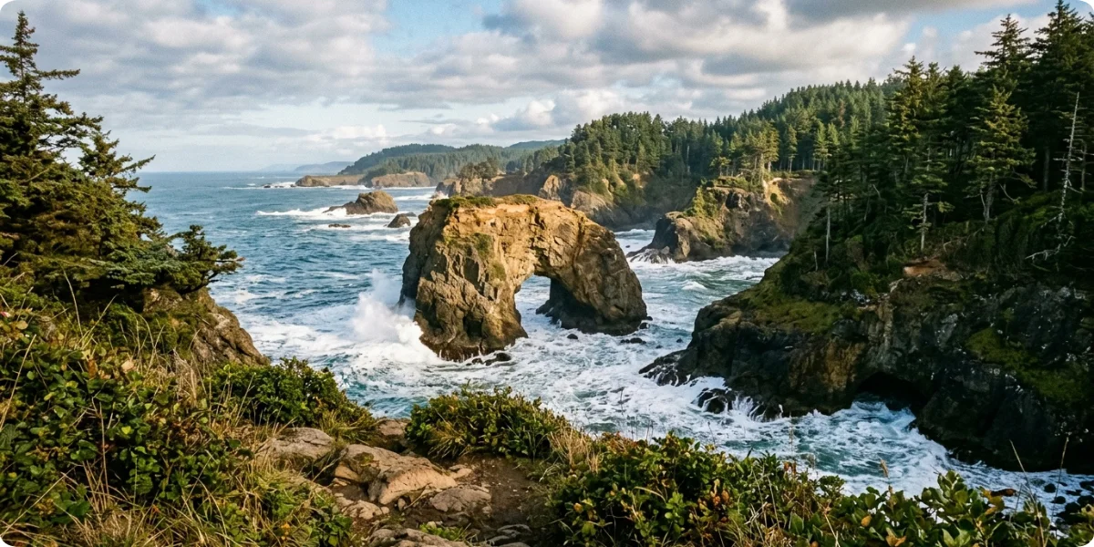 Natural arch in the Samuel H. Boardman State Scenic Corridor
