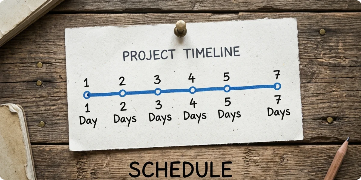 London trip length chart from 1 to 7 days