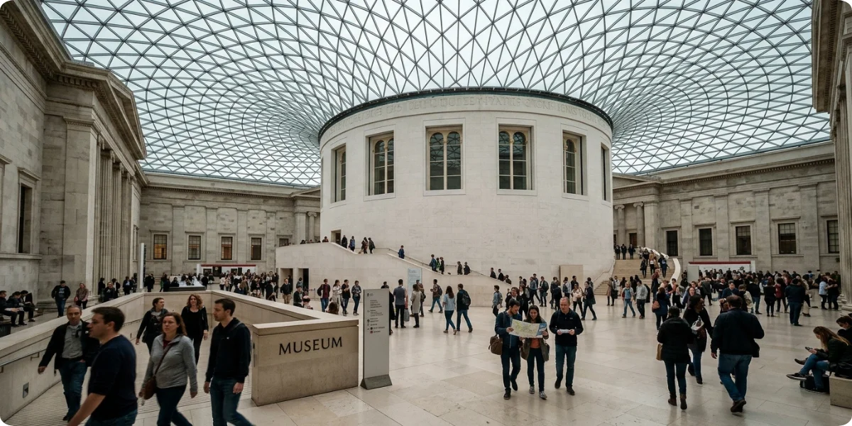 British Museum Great Court in Bloomsbury