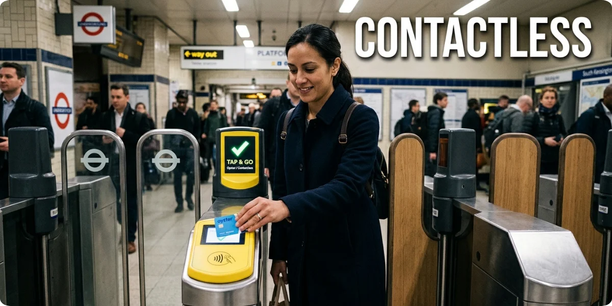 Paying for London transport with contactless