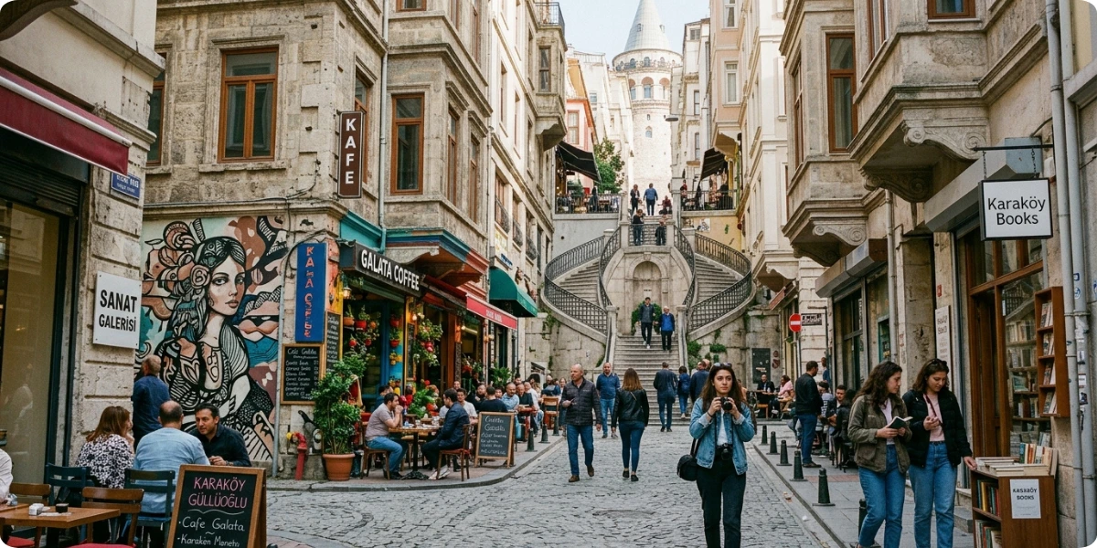 Karaköy is a former port district that has become a creative neighborhood.