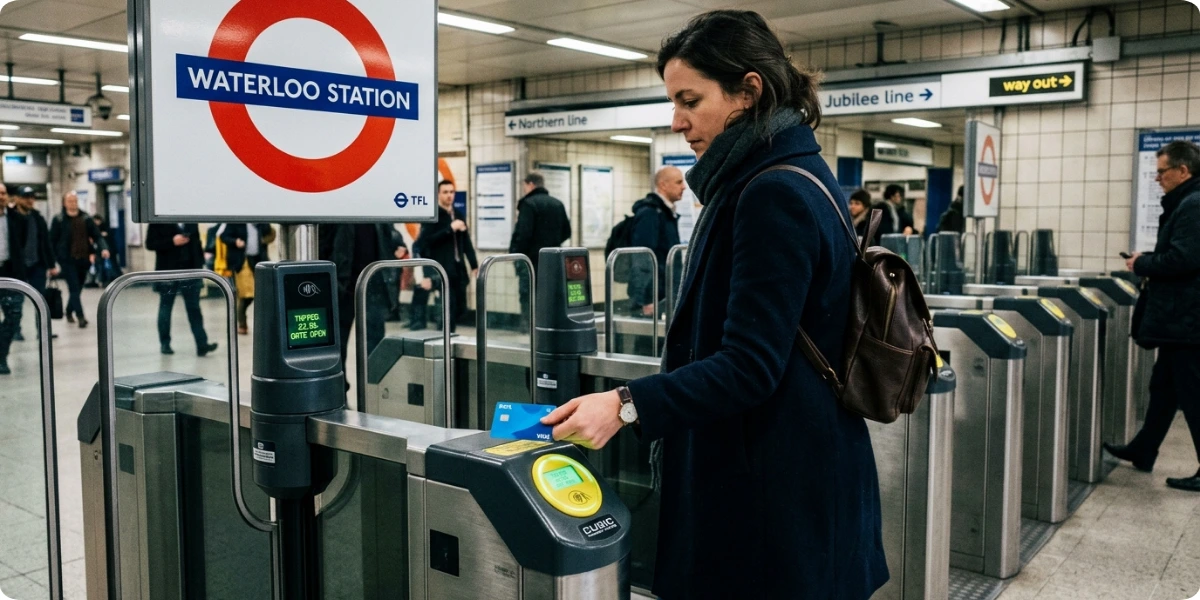 Tapping contactless to pay for the London Underground