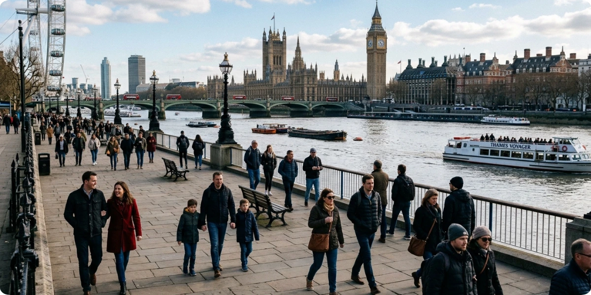 Walking the South Bank in London