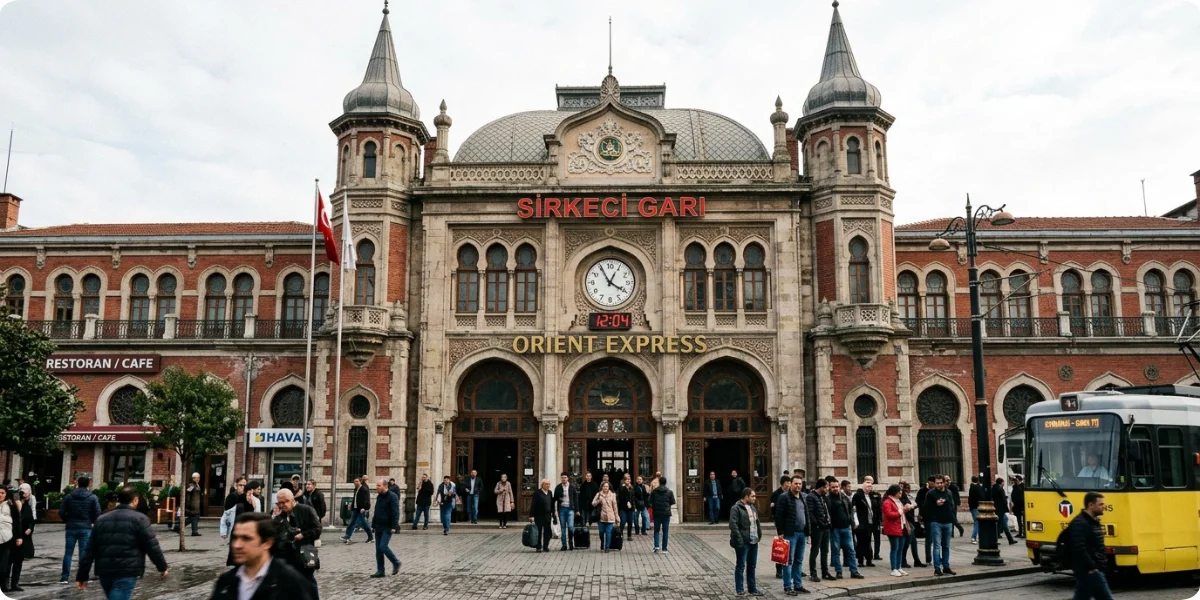 Historic Sirkeci railway station in Istanbul