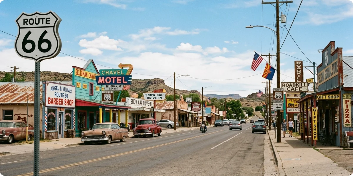 Petrified Forest or the Seligman main street
