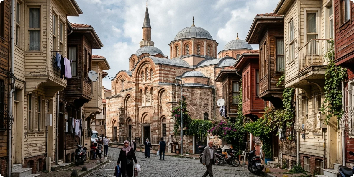Zeyrek Mosque, a former Byzantine monastery church in Istanbul