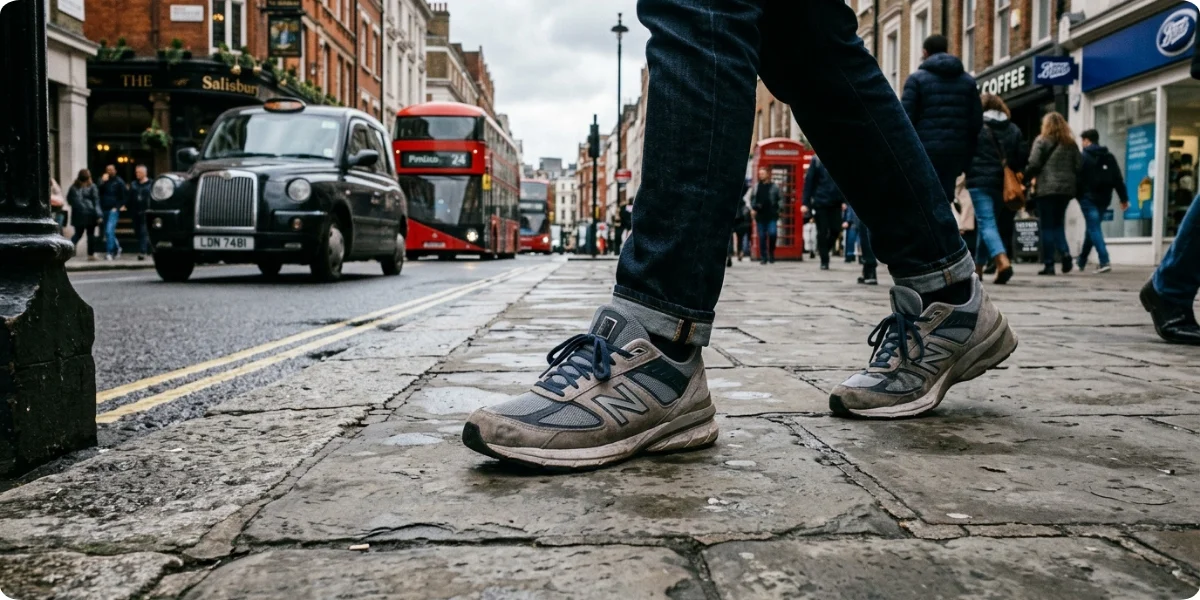 Comfortable walking shoes for sightseeing in London