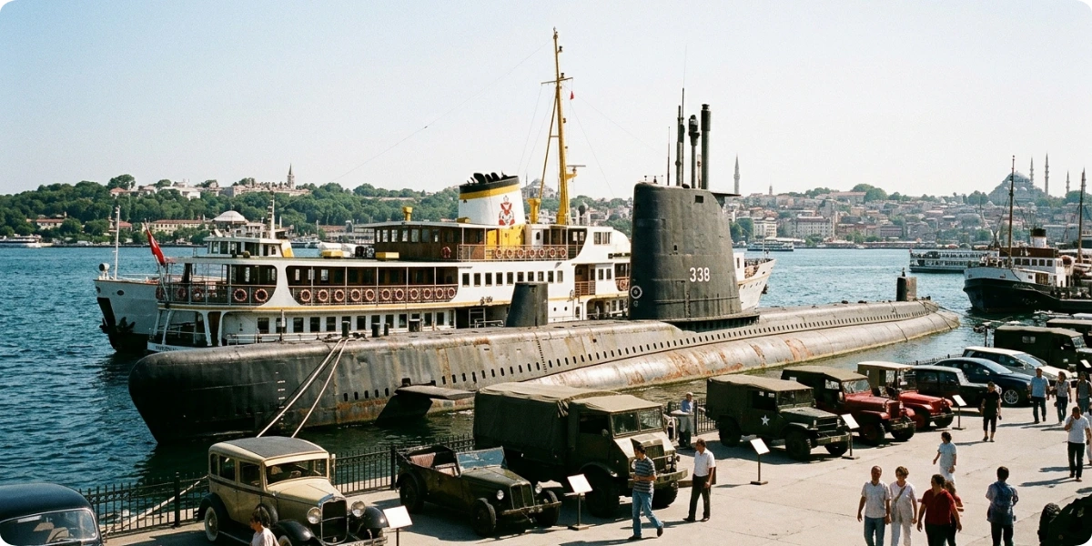 Submarine at the Rahmi M. Koç Museum in Istanbul