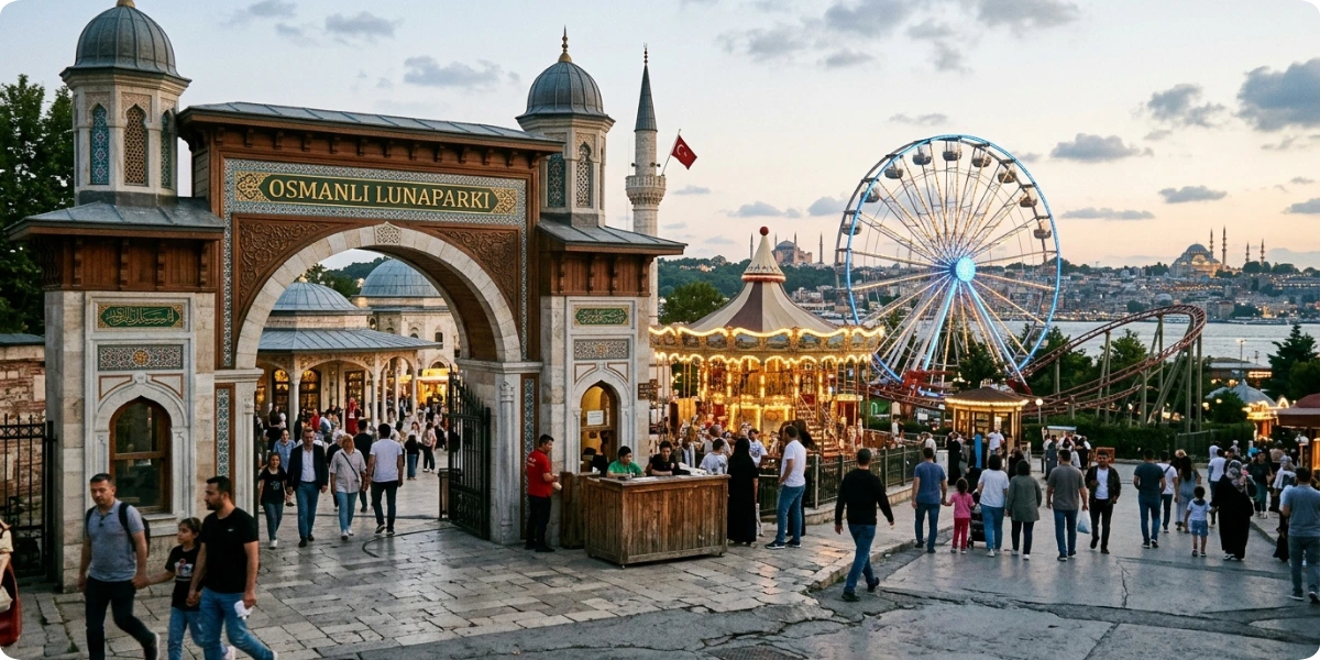 Vialand theme park rides in Istanbul