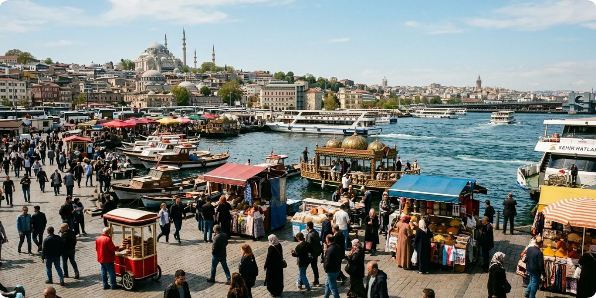 Market street in Kadıköy, Istanbul