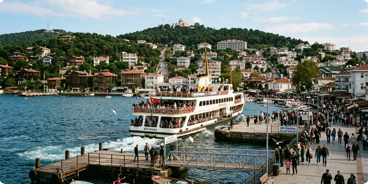 Seaside view on Büyükada, Princes’ Islands