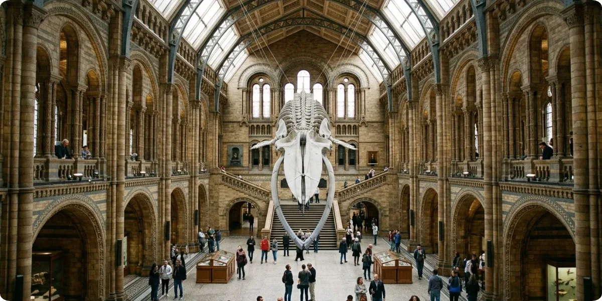 Hintze Hall at the Natural History Museum