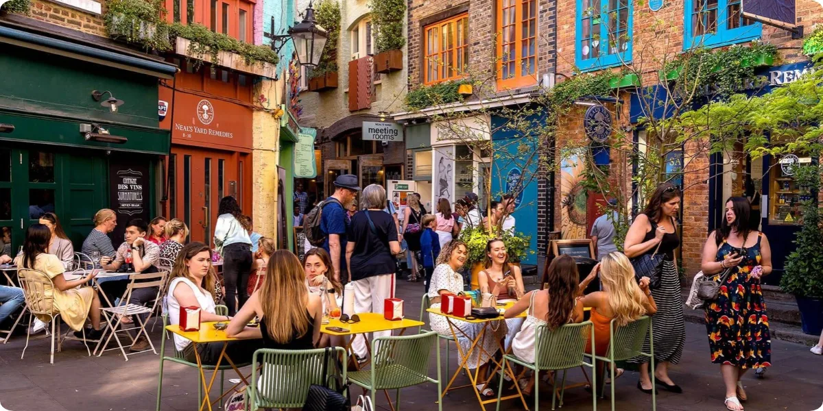 Neal’s Yard, a colorful hidden gem in London