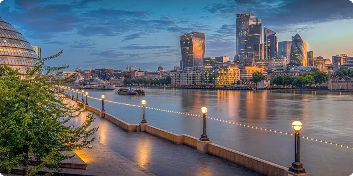 South Bank riverside views among the best places to visit in London at night