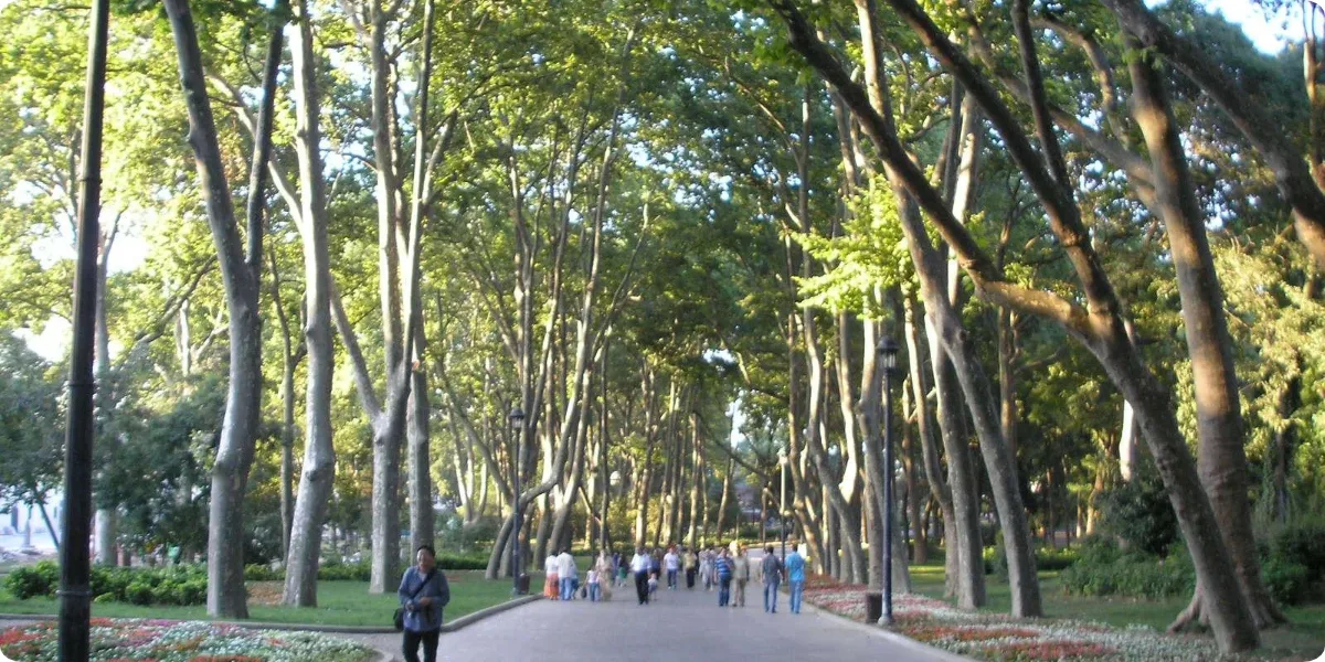 Gulhane Park green space near Istanbul's historic attractions