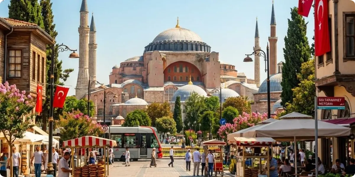 Sultanahmet is the heart of the old city on the European side.