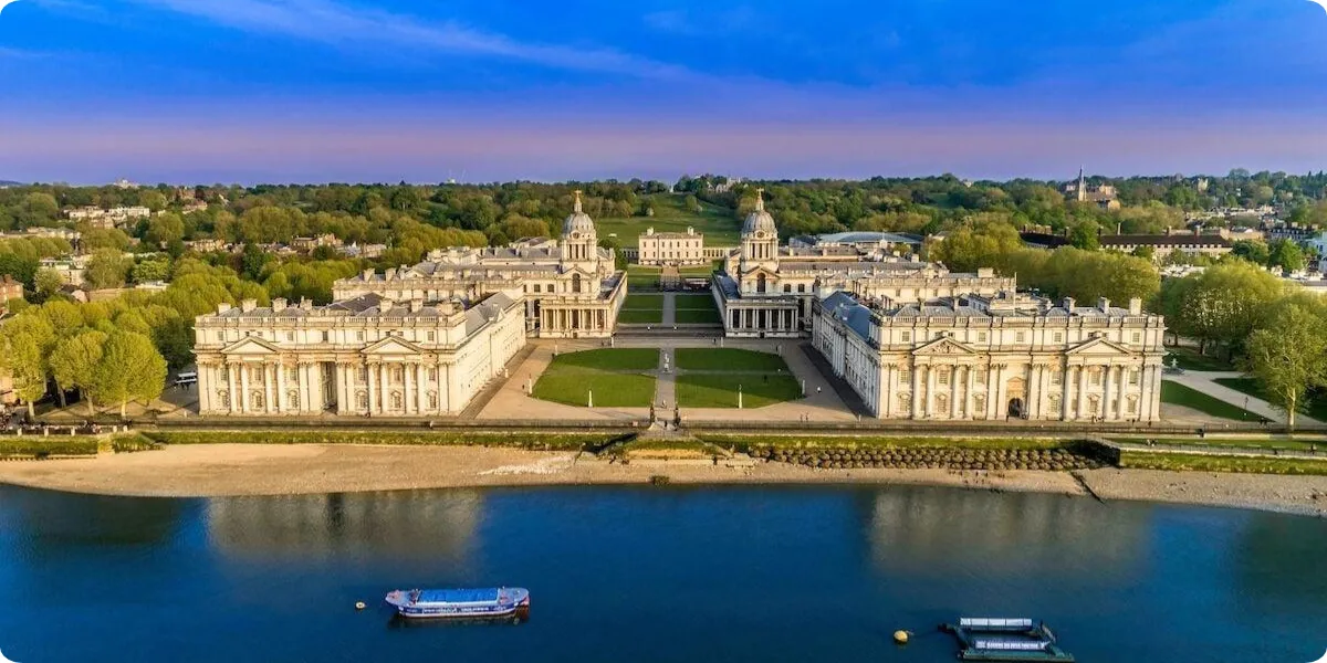 Historic Old Royal Naval College in Greenwich London