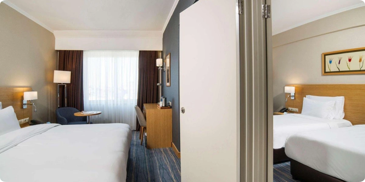 Connecting hotel rooms for families staying in Istanbul