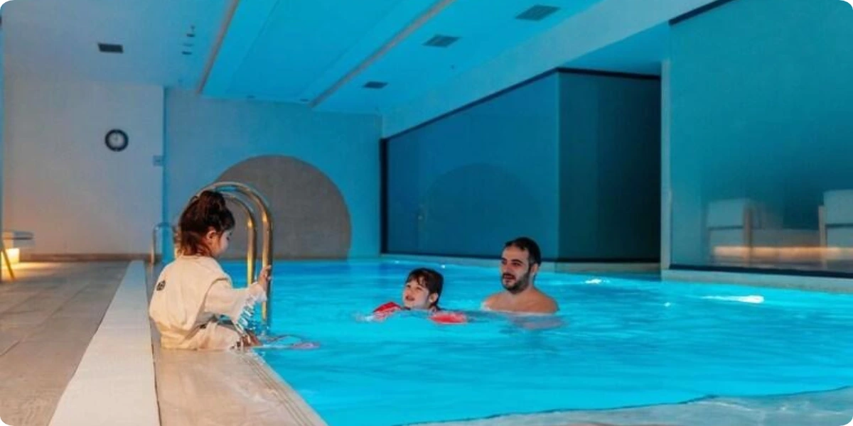 Indoor swimming pools at family hotels in Istanbul