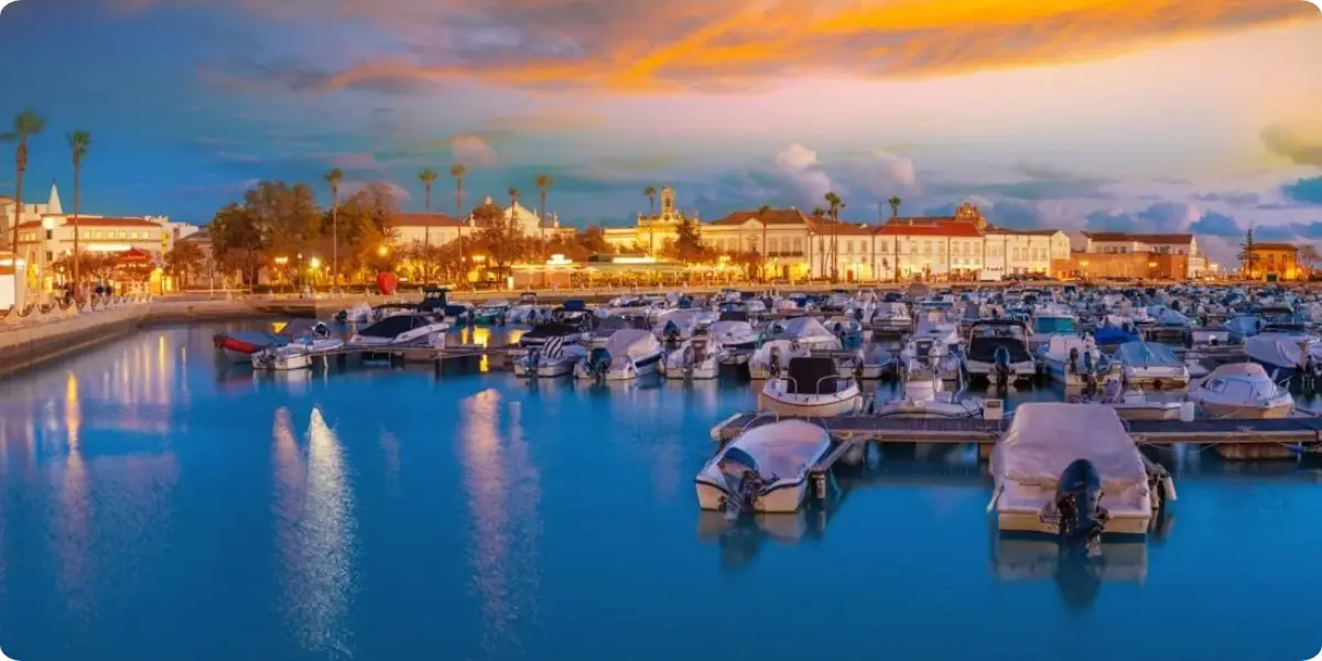 The marina sits right beside the old town, so it works as both a starting point and a finale.